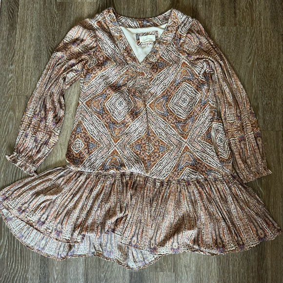 Anthropologie Sabia Flounced Tunic Dress M - Picture 5 of 8